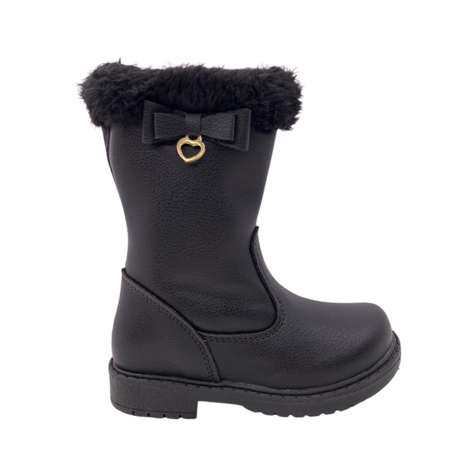 Bota Cano Longo Infantil Feminina Grugui 052380 - Preto - Bota Cano ...