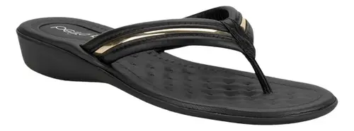 Tamanco Feminino Beira Rio 822486322926 - Preto/Dourado