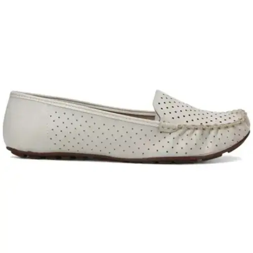 Mocassim Camurça Vizzano Feminino 11873035881 - Branco Off