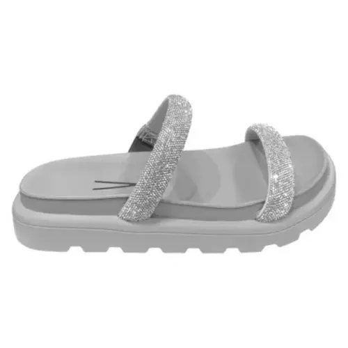 Rasteira Papete Vizzano Feminina 645911026769 - Preto/Cristal