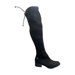 Bota Via Uno Feminina Salto Grosso Camurça