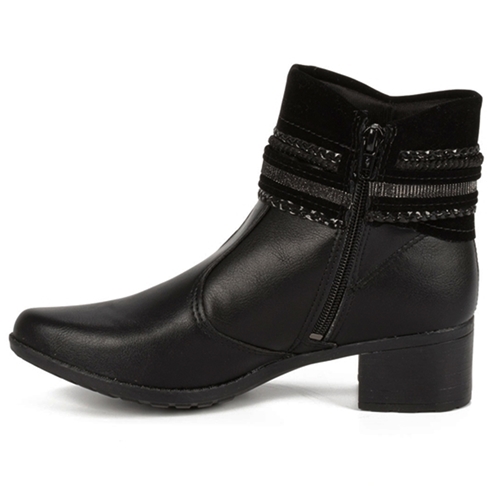 Bota Cano Curto Mississipi Feminina Q3621 - Bota Cano Curto Mississipi  Feminina Q3621 - Mississipi