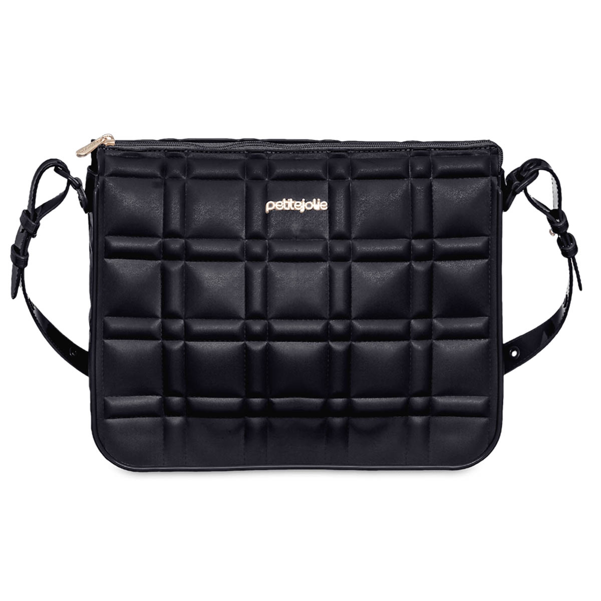 black quilted makeup bolsa